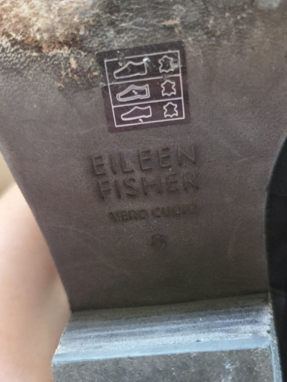 Eileen Fisher Navy Suede Wrap Detail Ankle Booties - Picture 7 of 8